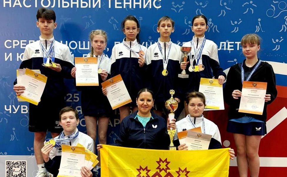 Сборная Чувашии по настольному теннису выступила на первенстве России по спорту глухих