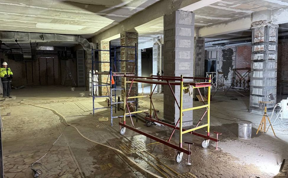 В ходе реконструкции укрепляют каркас Чебоксарского аэровокзала