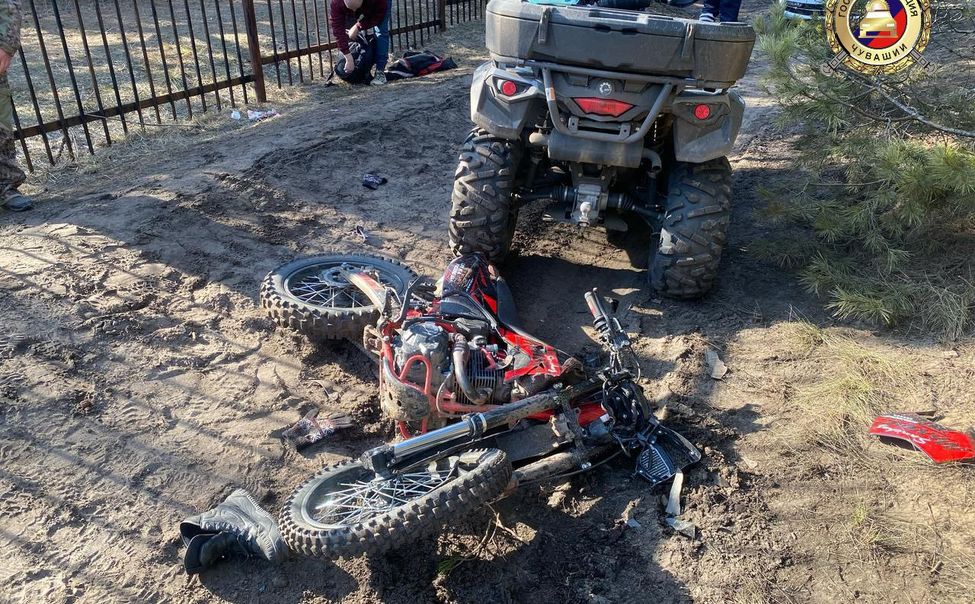 В Заволжье столкнулись мотоцикл и квадроцикл