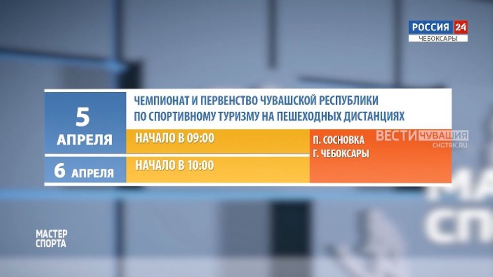 Афиша спортивных мероприятий в Чувашии на 5-6 апреля
