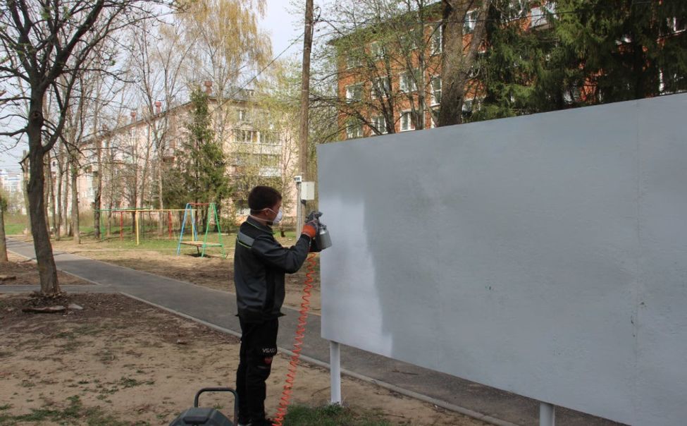 Во дворе дома №9 по улице Афанасьева в Чебоксарах появится рисунок ко Дню Победы