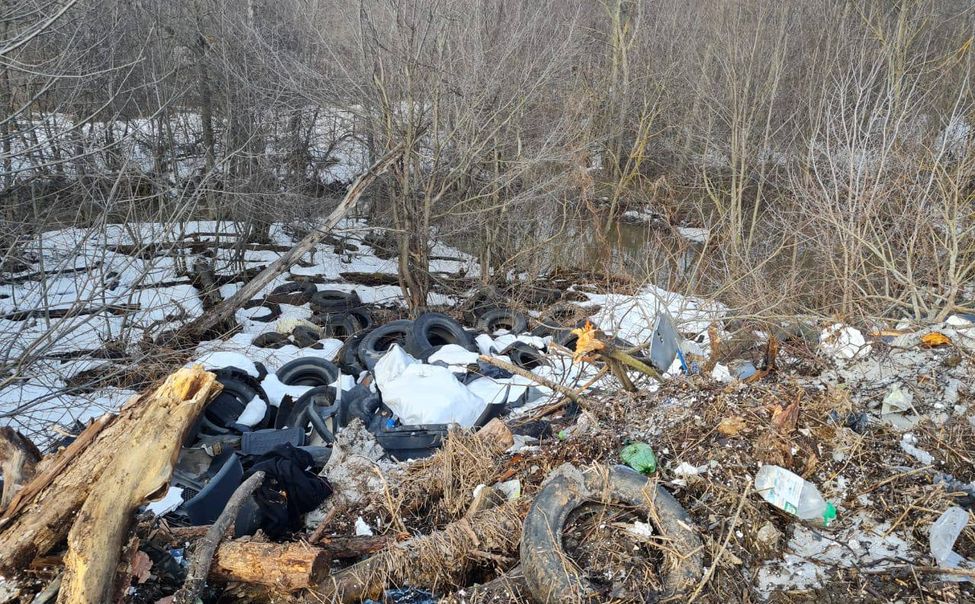 В Моргаушском округе возле трассы М-7 ликвидировали несанкционированную свалку