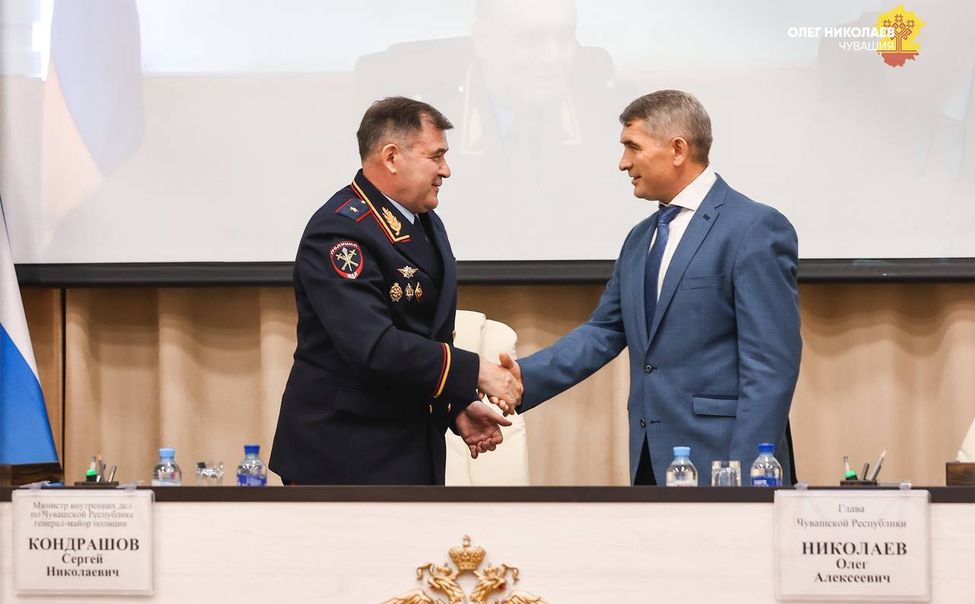 Олегу Николаеву представили нового руководителя МВД по Чувашии