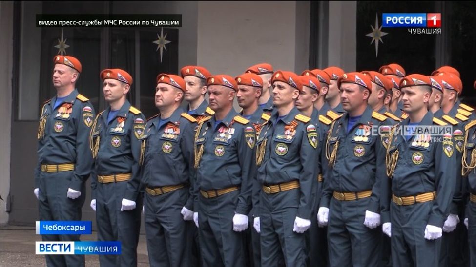 В Чувашии присягу приняли более 40 молодых пожарных 
