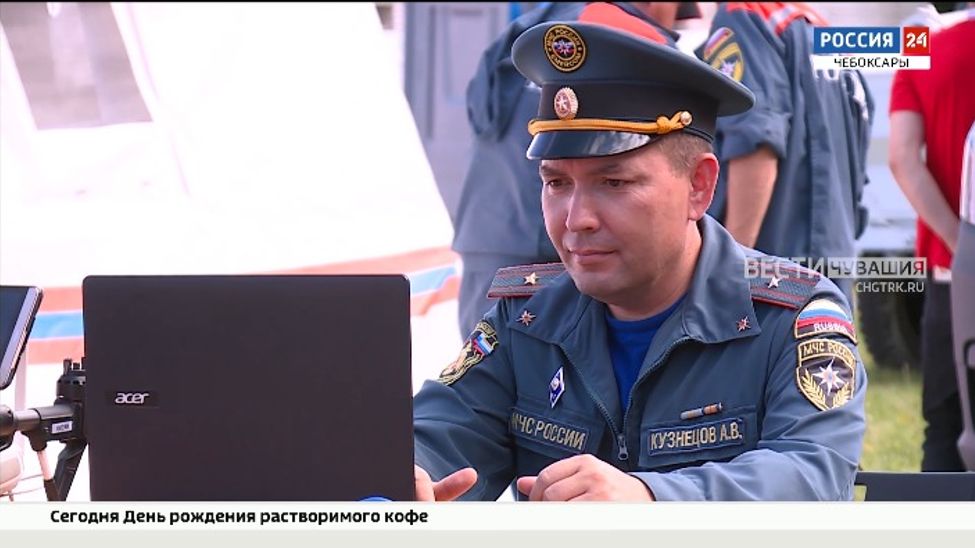 В Чебоксарах прошли учения спасателей по ликвидации последствий обрушения зданий