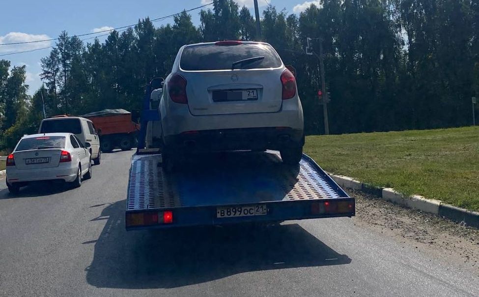 В Чувашии на трассе М-7 задержали пьяного угонщика