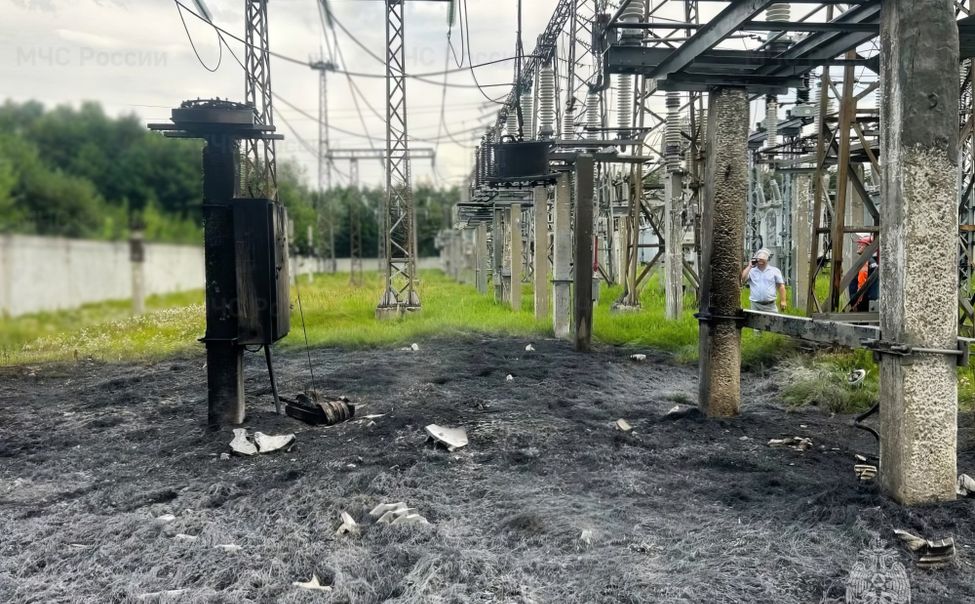 В Шумерле произошло возгорание на трансформаторной подстанции