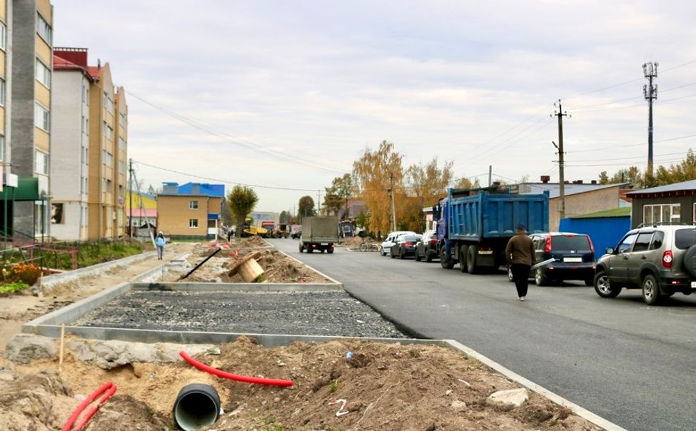 Центр Ядрина преображается благодаря нацпроекту «Инфраструктура для жизни»