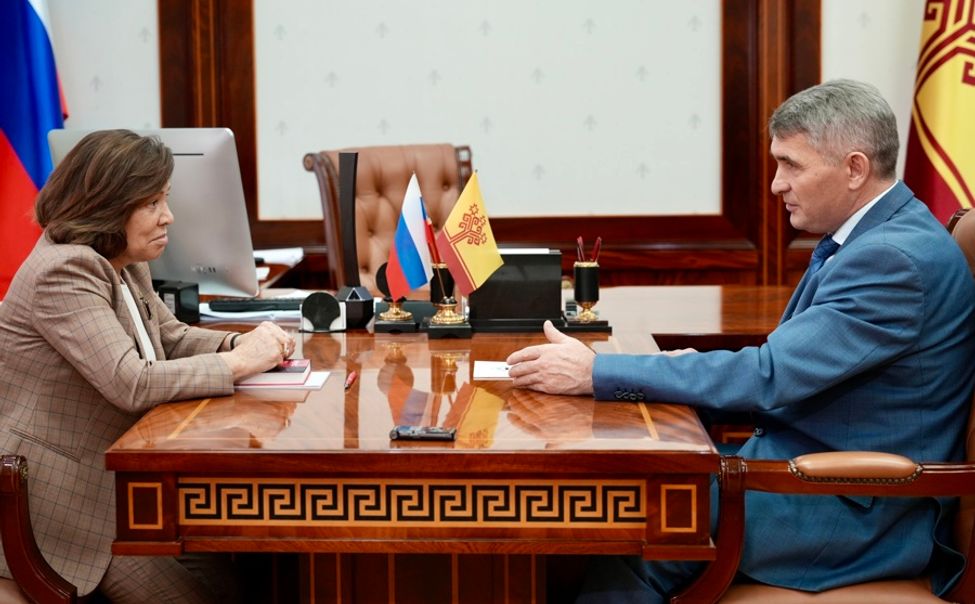 Олег Николаев и Ирина Роднина обсудили будущее детского спорта в Чувашии