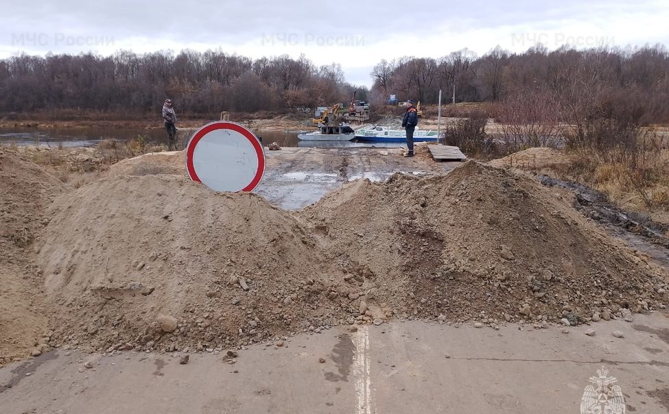 В Чувашии закрыли наплывной мост между Шумерлей и Наватами