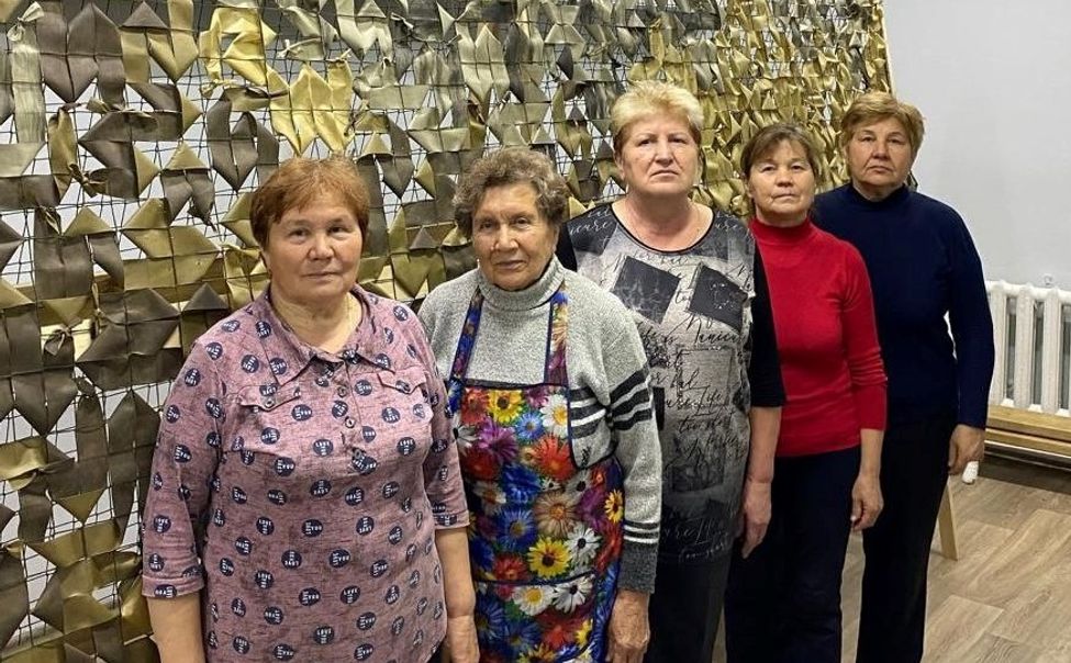 В Моргаушском округе открыли мастерскую по плетению масксетей для бойцов СВО