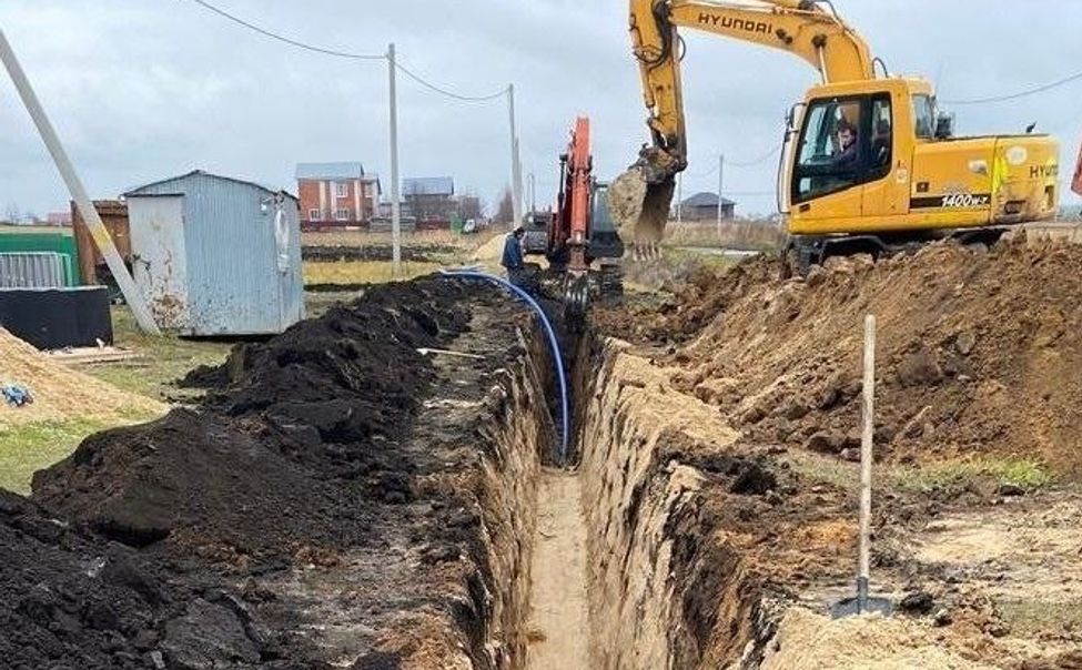 В Батыревском округе по нацпроекту строят десятки километров водопроводных сетей