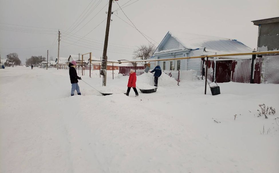 Школьники Чувашии на каникулах навещают одиноких бабушек и дедушек