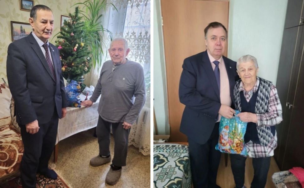 В Чебоксарах общественники поздравили ветеранов органов внутренних дел с Новым город и Рождеством