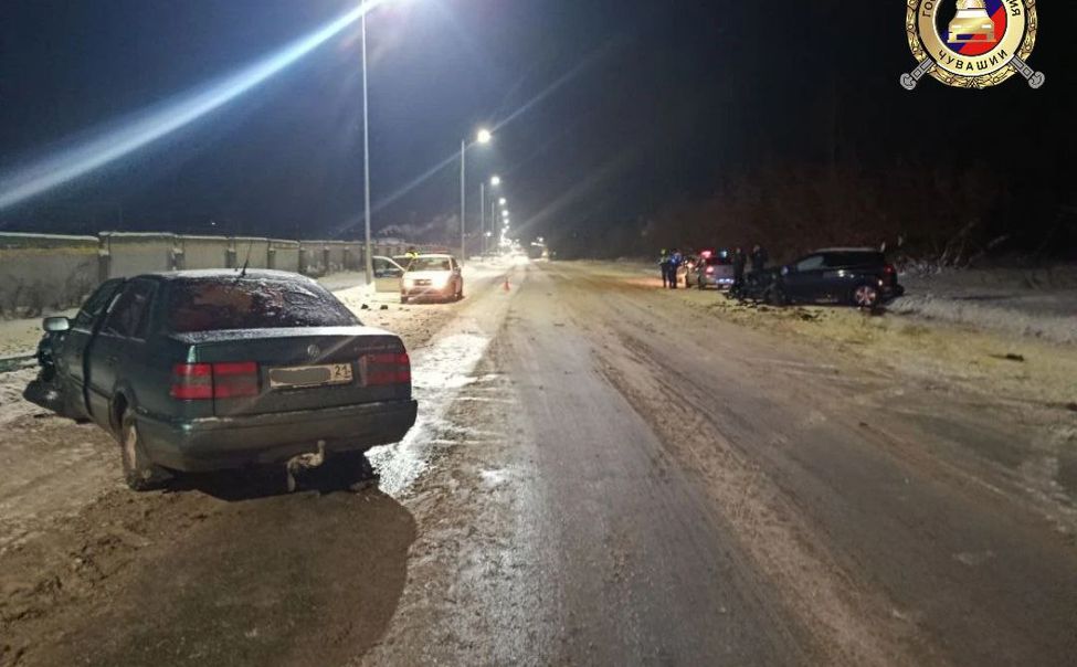 В ДТП в Новочебоксарске пострадали пять человек