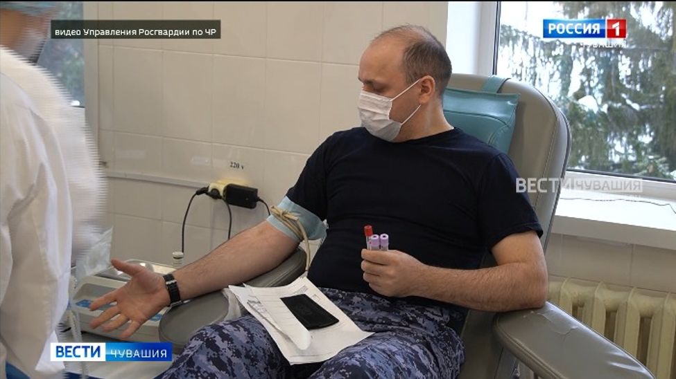 Росгвардия по Чувашии сдала 10 литров донорской крови