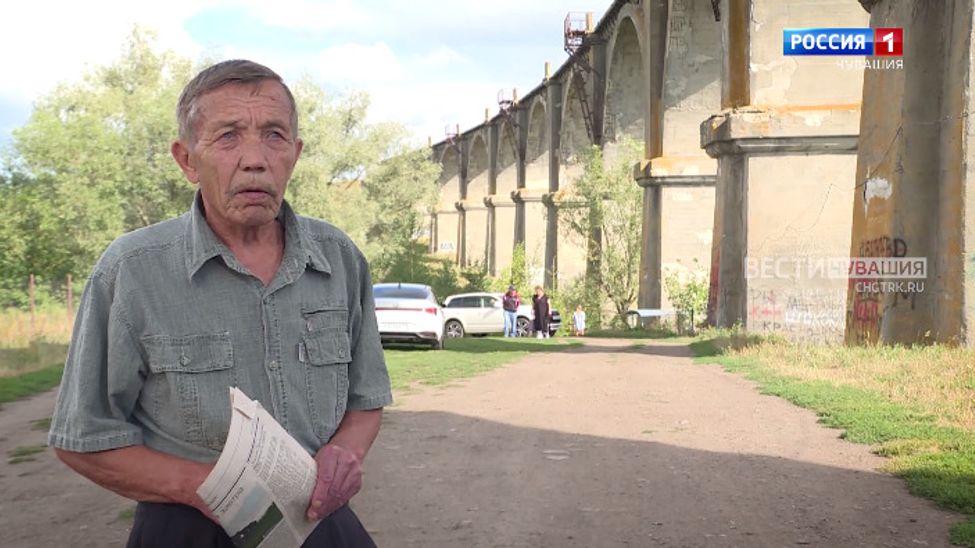 Специальный репортаж на чувашском языке. Леонид Михайлов о Мокринском мосте. Выпуск от 21.09.2023