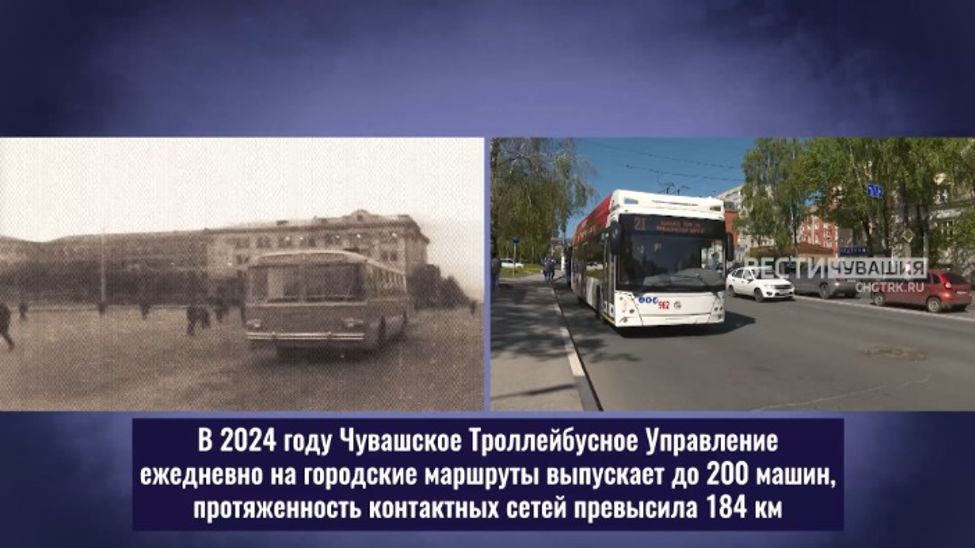 Чебоксары-555. Было - стало. Чувашское троллейбусное управление