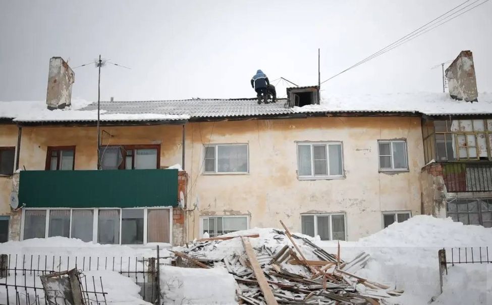 Работы по восстановлению крыши в Заволжье завершены